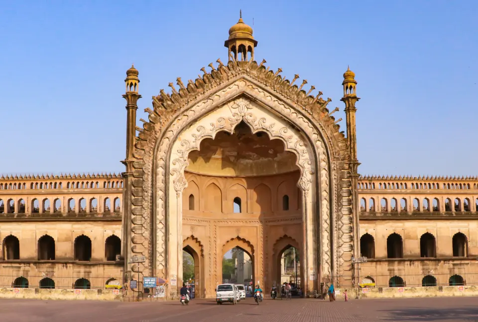 Rumi Darwaza monumental gateway in Lucknow