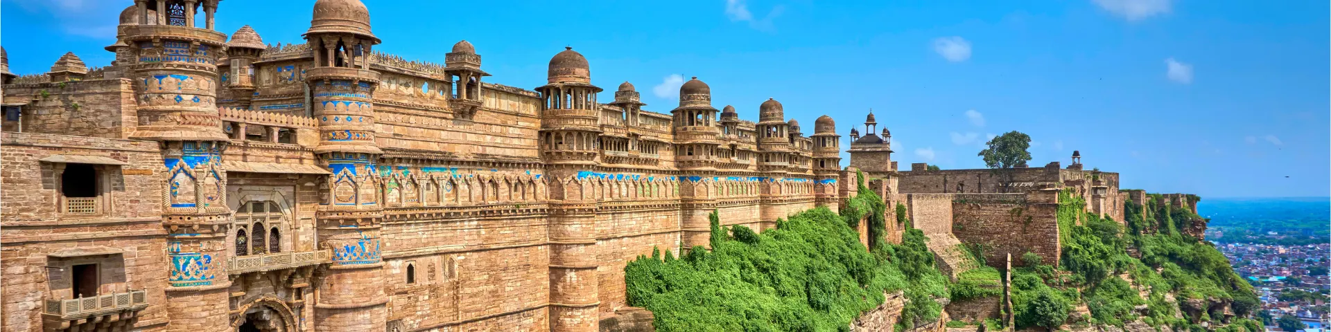 Panoramic view of Gwalior Fort in Madhya Pradesh